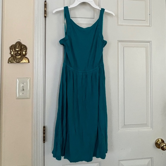 Ann Taylor Loft Sleeveless Teal Dress - Size XS - Picture 5 of 5